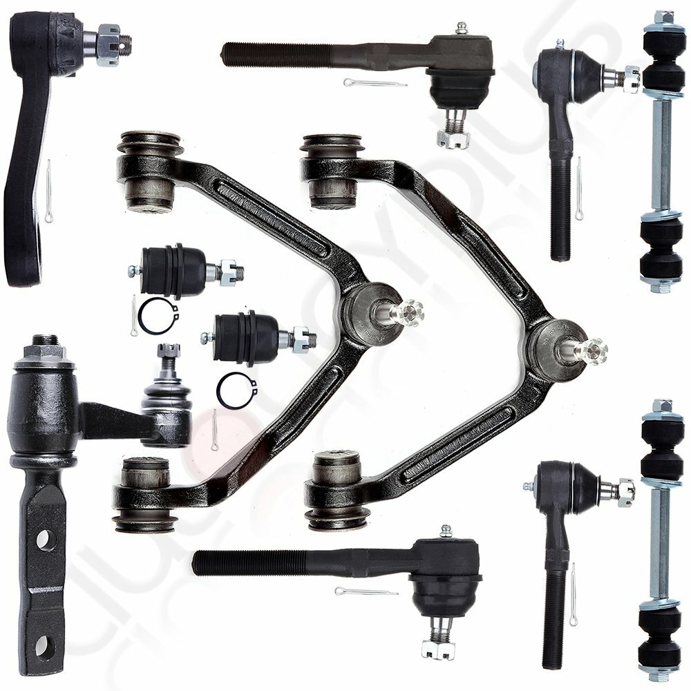 12Pcs Suspension Control Arm Tie Rod Ends Kit For 1997-2003 Ford F150 Expedition