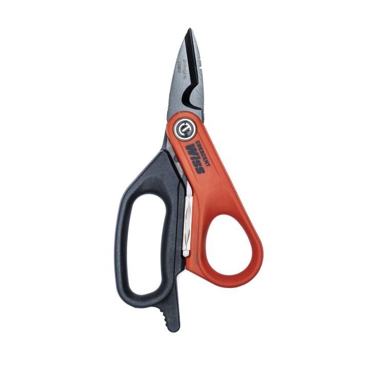 Wiss C5WT 6" Electrician Data Scissors Shears Titanium Coated SS Wire Strippers