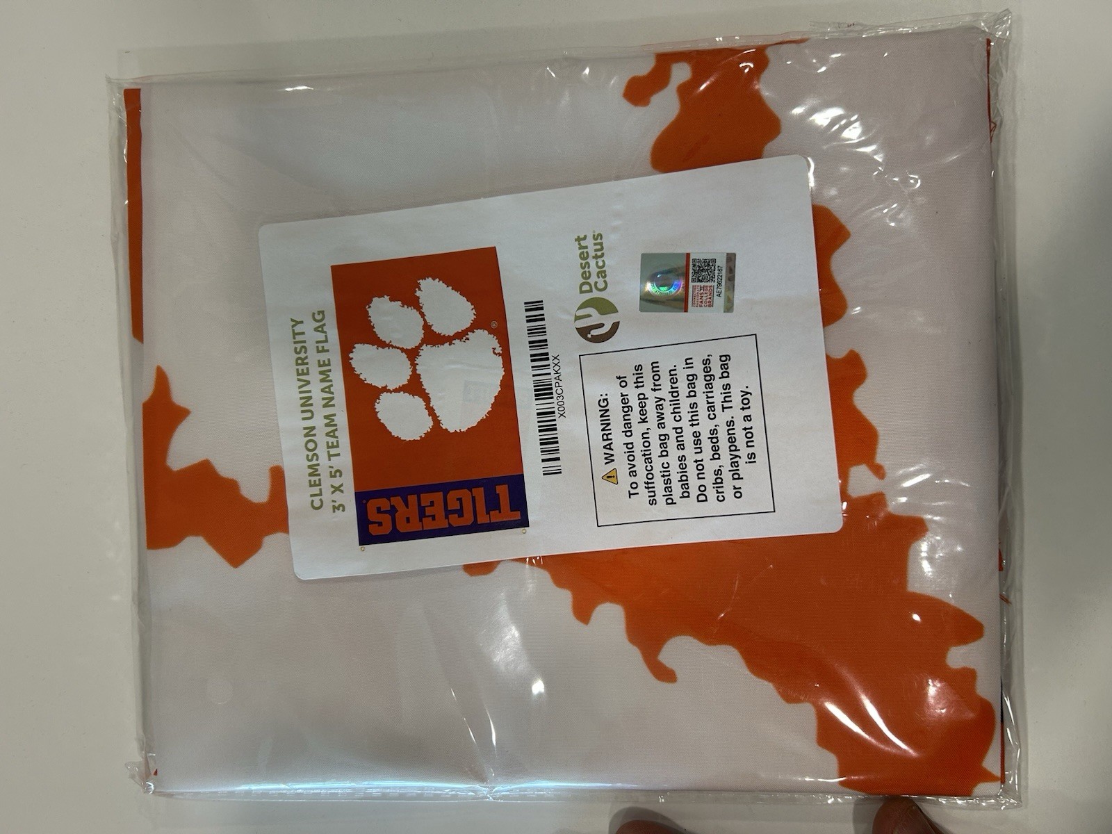 Clemson University Tigers Flag 3x5 Team