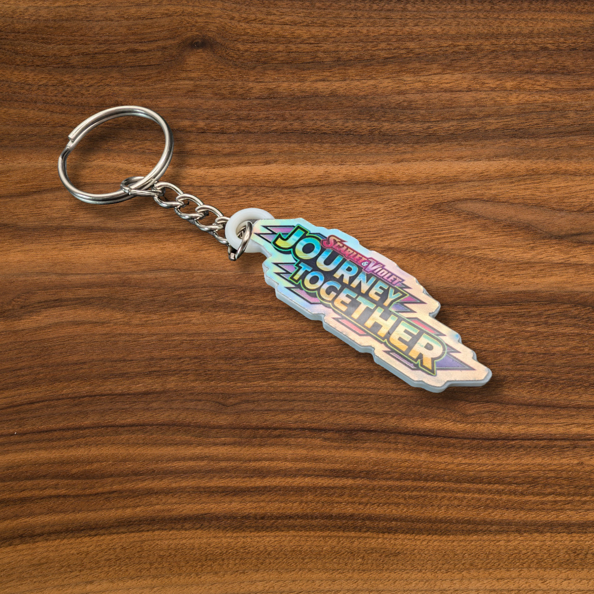 Pokemon TCG Scarlet & Violet Journey Together Holographic Binder Tag Keychain