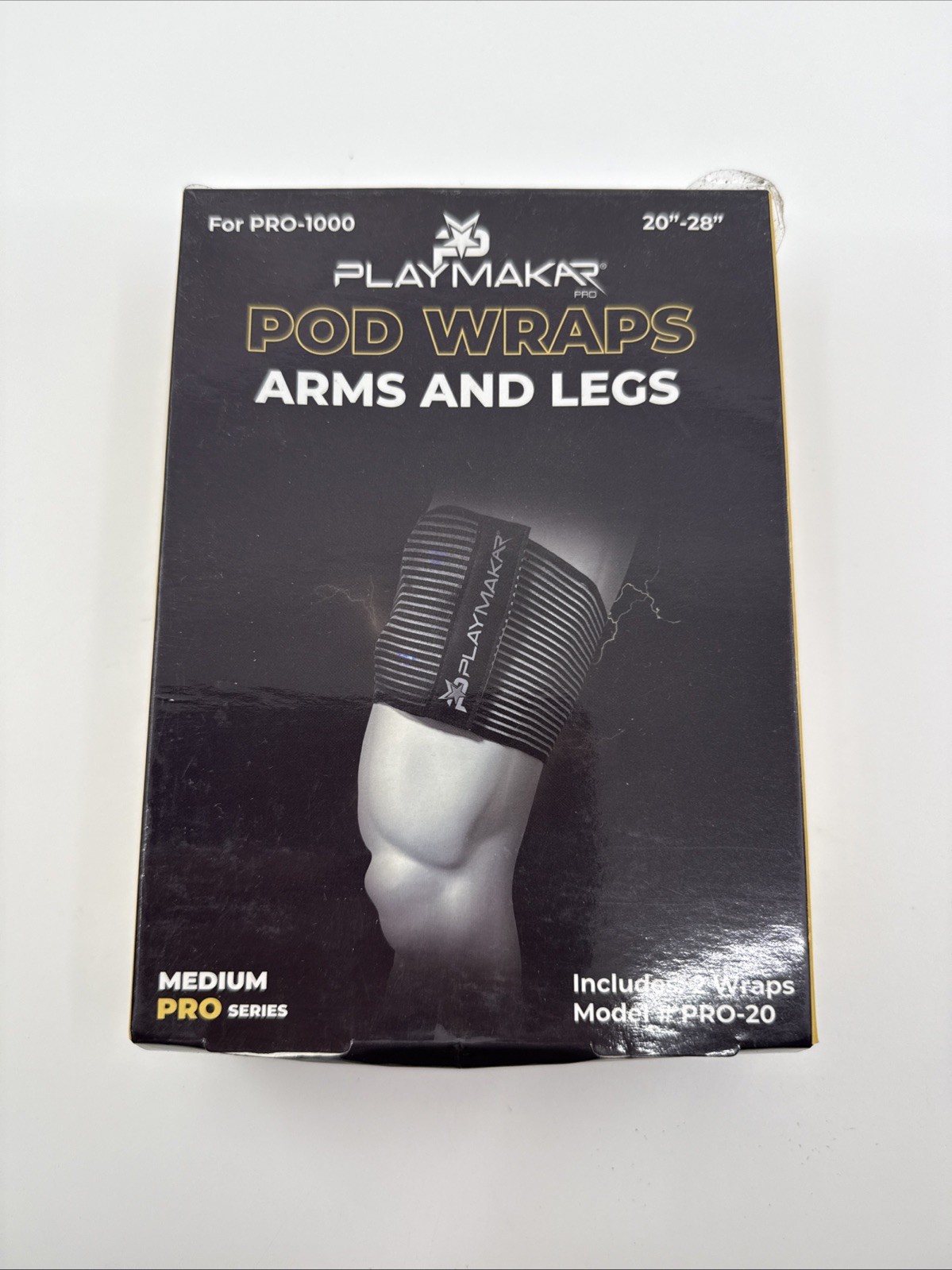 Playmakar Golf Pro Pod Wraps Arm & Legs Black Fitness Sz M New