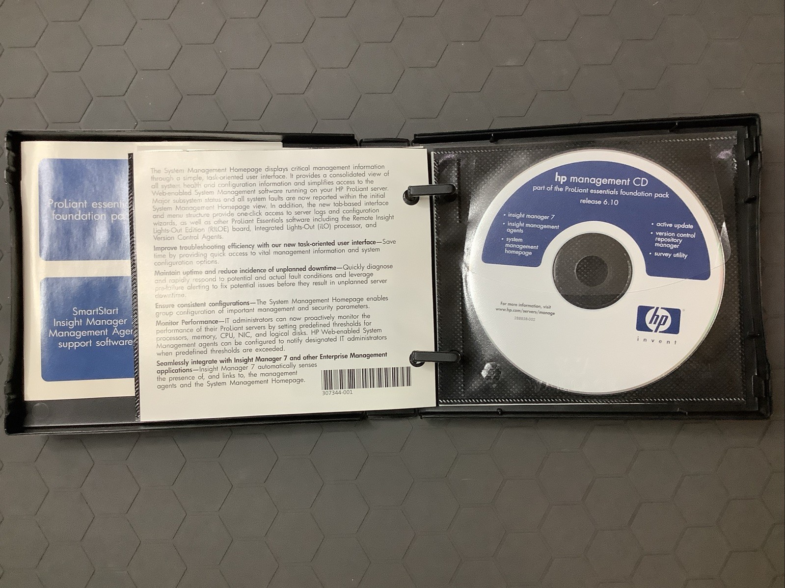 HP ProLiant Essentials Foundation Pack OEM Software CD Set P/N 301972-A02