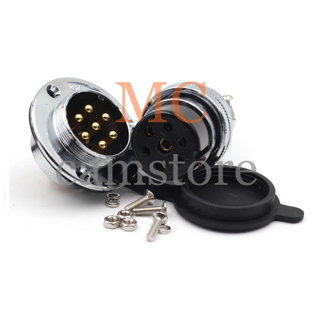 GX30 7Pin Aviation Plug  Metal Male Female Panel Cable Connector