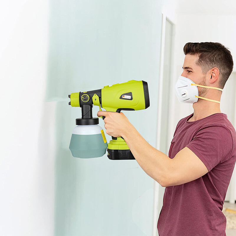 Paint Sprayer for Ryobi One+ 18V Battery w/1000ML Large Container Even Coverage