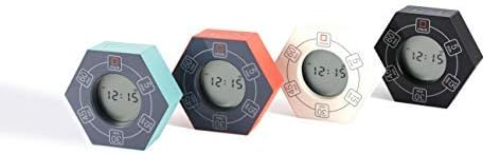 Compact 5-Setting Timer with Flashing Alerts - Perfect for Productivity Boost