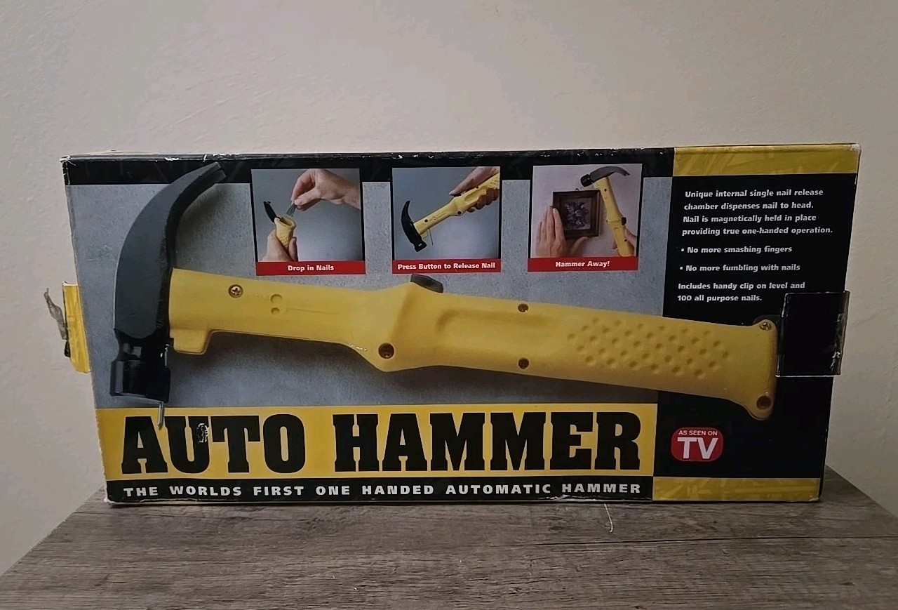 Vintage The Worlds First One Handed Automatic Hammer Auto Hammer As Seen On Tv