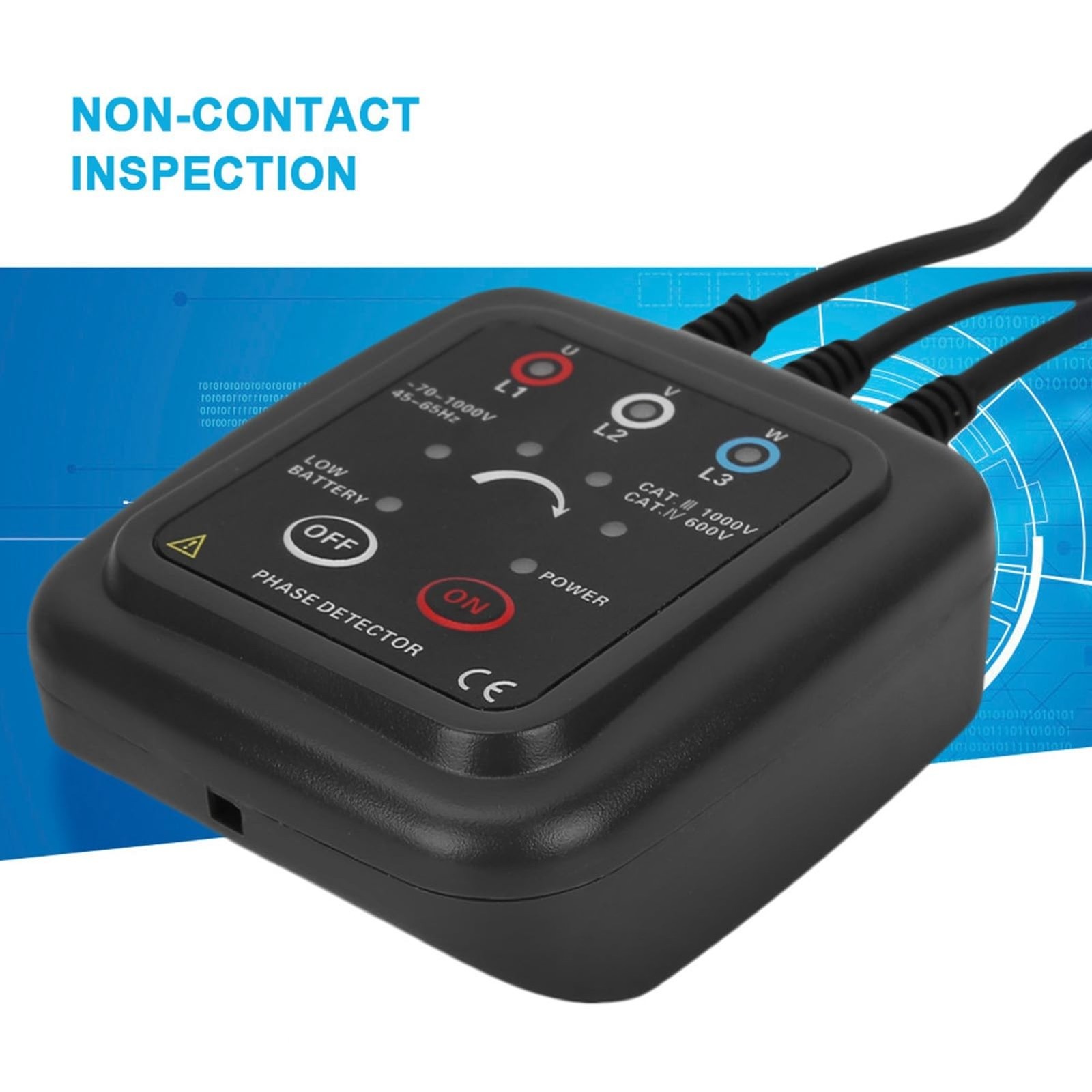3 Phase Rotation Meter, Phase Meter Indicators, AC 70-1000V Non Phase Sequenc...