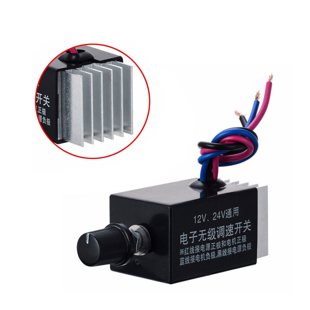 Motor Speed Regulator DC 12V/24V 10 A Controller Switch For Car Truck Fan Heater