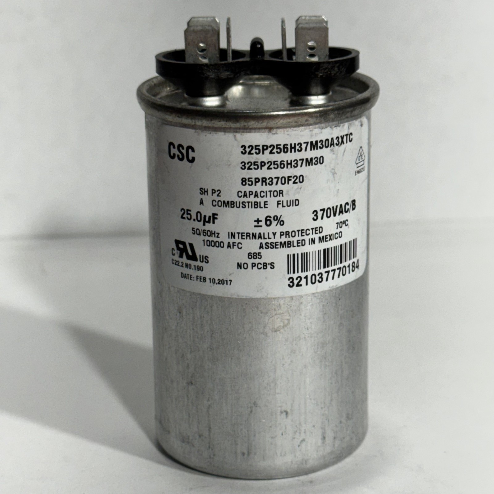 CSC (Commonwealth Sprague) motor run capacitor