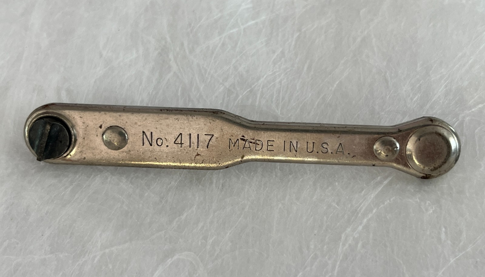 Vintage Craftsman USA 4117 Ratcheting Flat-Head Slotted Screwdriver Made in USA