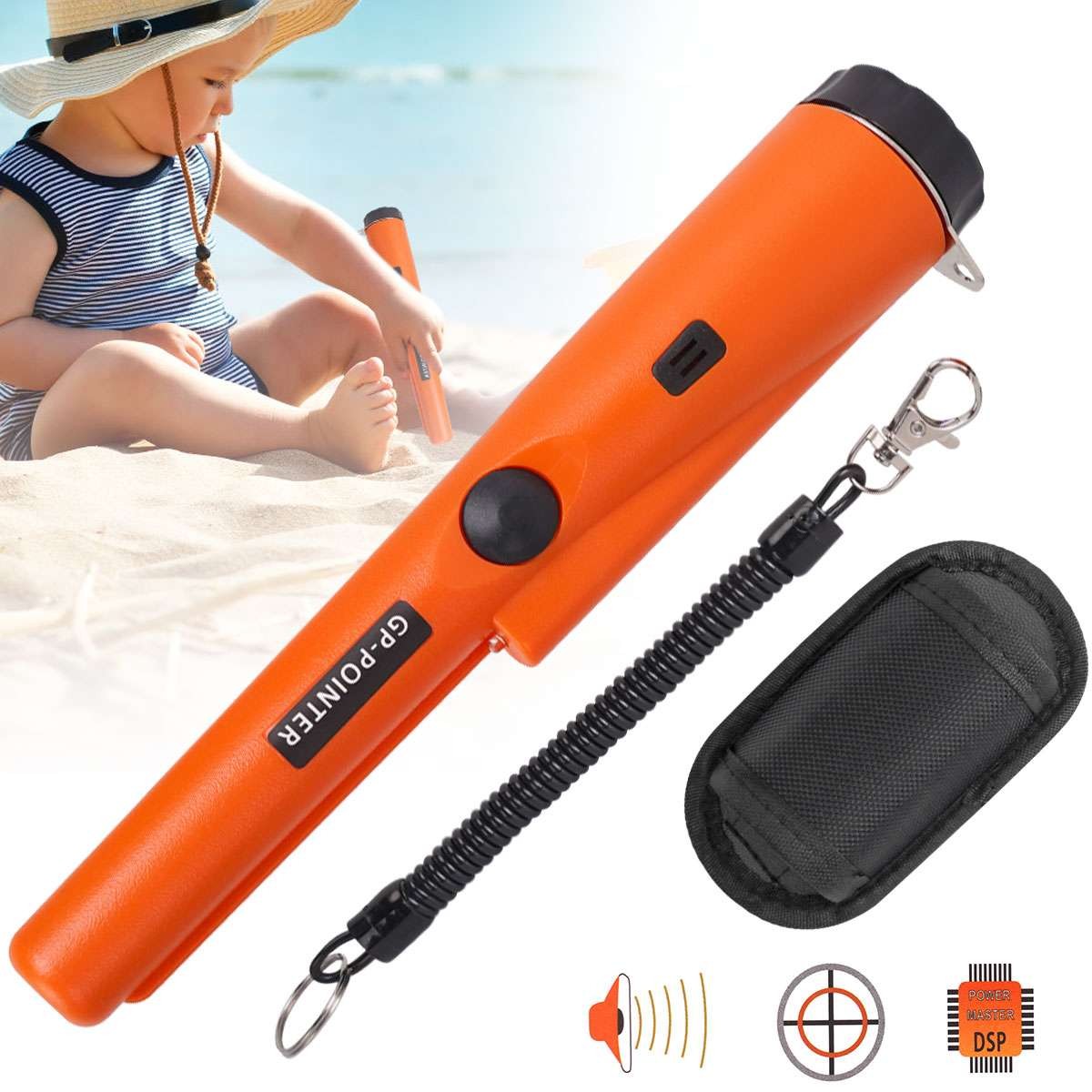 Metal Detector HandHeld Pro Pinpointer Pointer Probe Waterproof Sensitive Tester