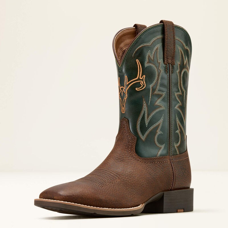 Men's Ariat Sport Outdoor Cowboy Boot - Brown Oil