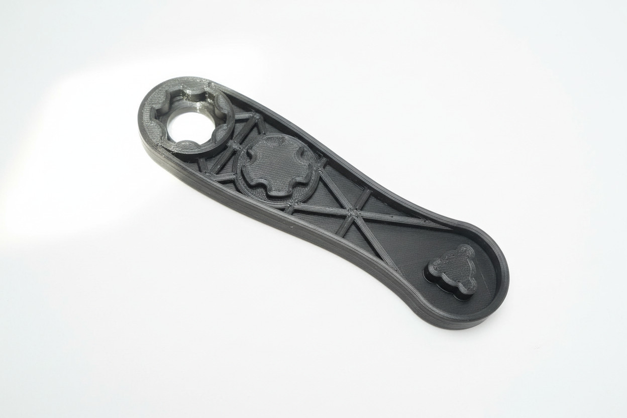 Wrench for Obsidian 9/45 End Cap Piston Tri-Lug Multi Tool Non-Marring Tool