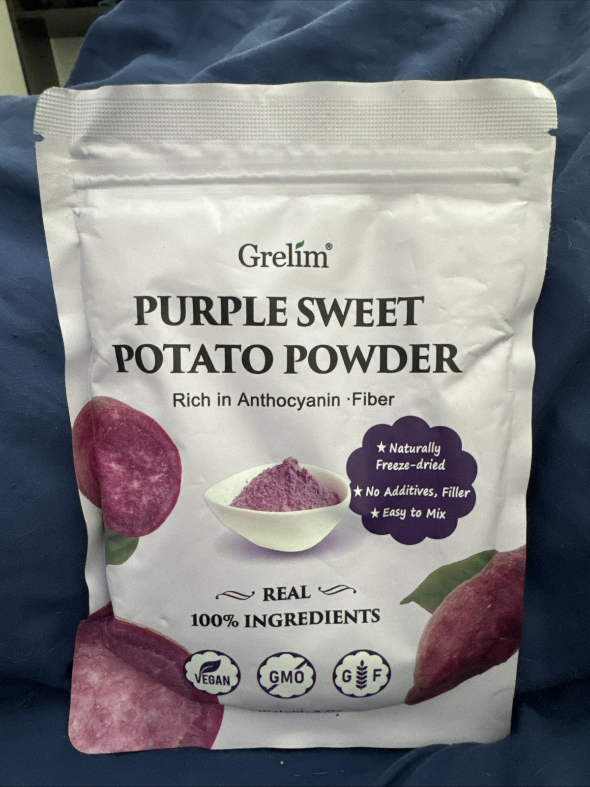 Purple Sweet Potato Powder 8 Oz - Gluten Free Vegan Non-GMO