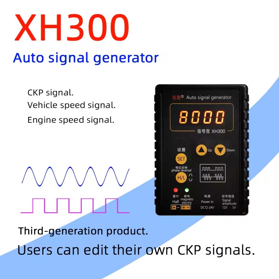 Car Vehicle Signal Generator Car Hall Sensor Signal Simulator Meter 2 Hz to 8KHz