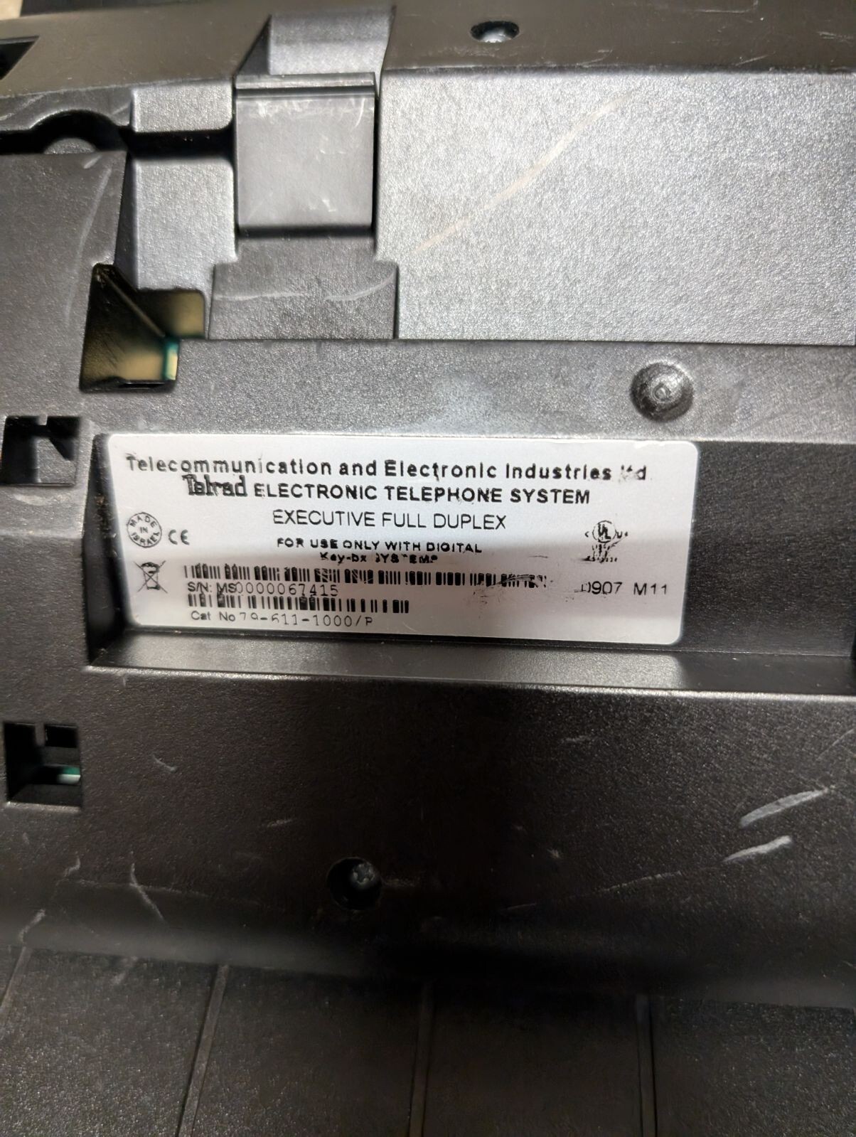 Telrad 79-611-1000/B Executive Full Duplex Phone