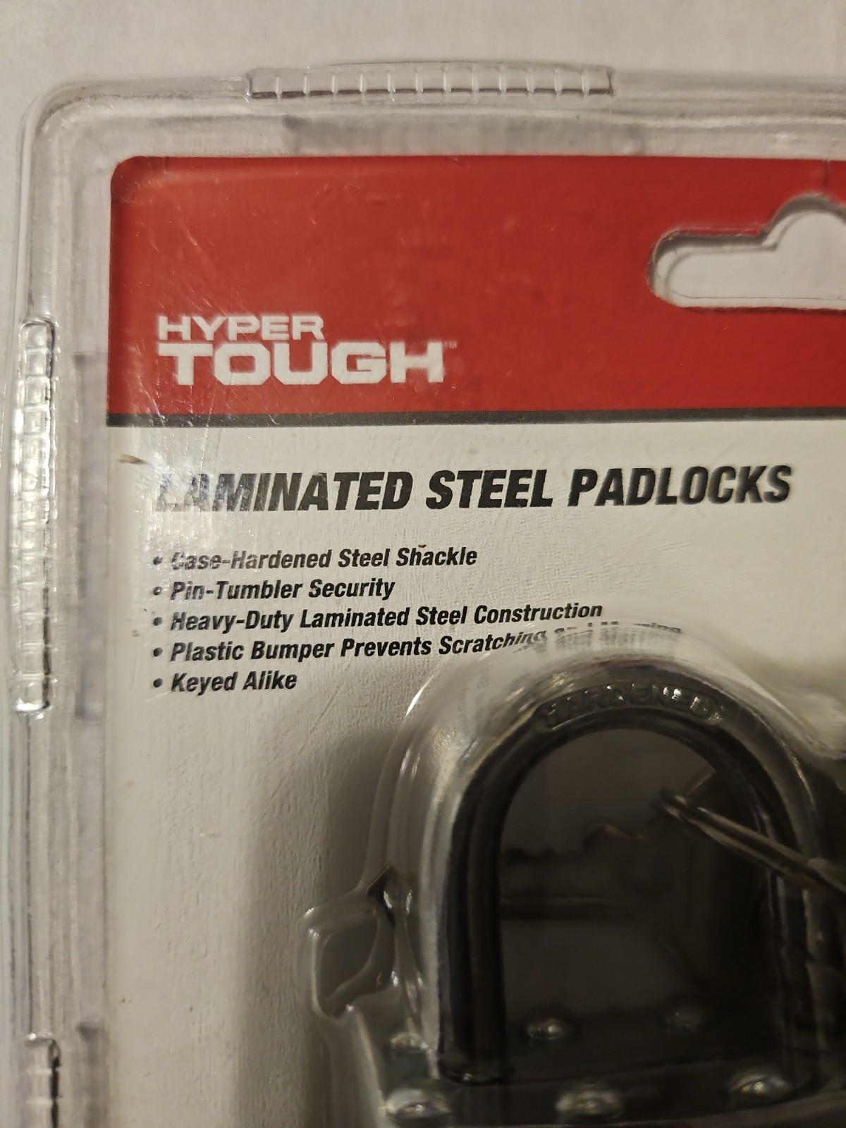 Hyper Tough 40mm Laminated Steel Keyed Padlock, 2 Pack