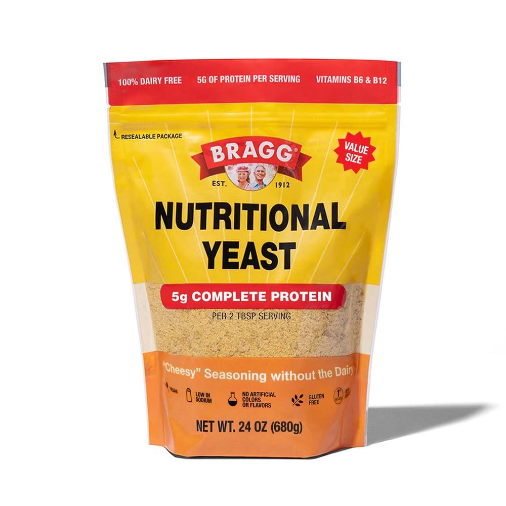 Bragg Premium Nutritional Yeast Seasoning - Vegan, 24 Ounce (Pack of 1)
