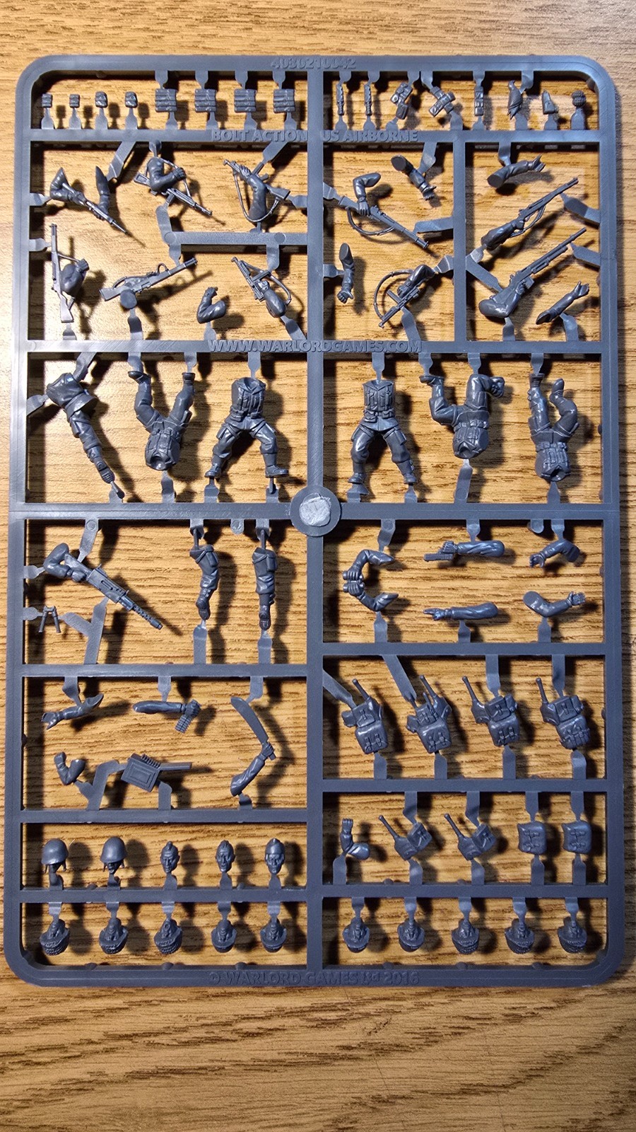 Bolt Action US Airborne LATE WAR Single Infantry Sprue - NEW - 1 Squad 6 troops