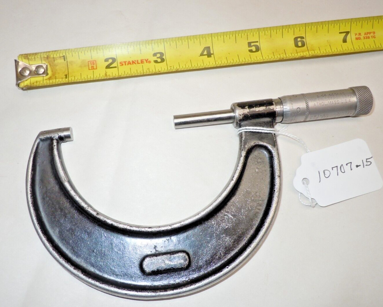 STARRETT No. 436 Micrometer 2 - 3" Machinists Micrometer, .001" Steel Faces, USA