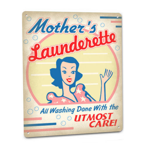Mothers Laundry Room SIGN Soap Wall Art Launderette Suds Laundromat Washer 185