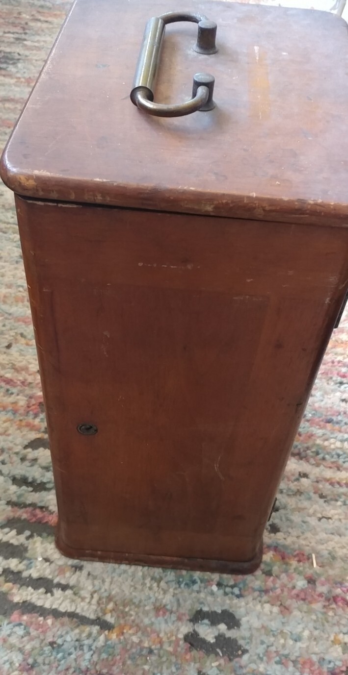 Antique Bausch & Lomb Microscope with Wood Case