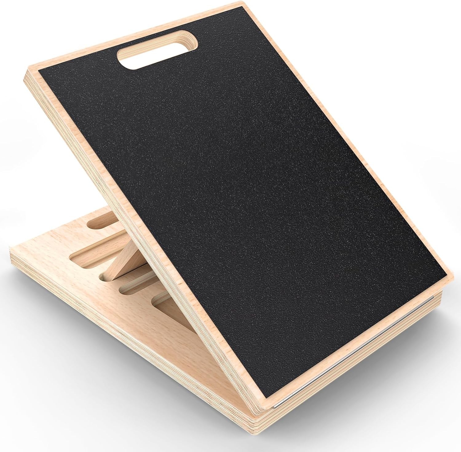Adjustable Wooden Slant Board for Calf Stretching 22° 27° 35° 40° 45°,Portabl...
