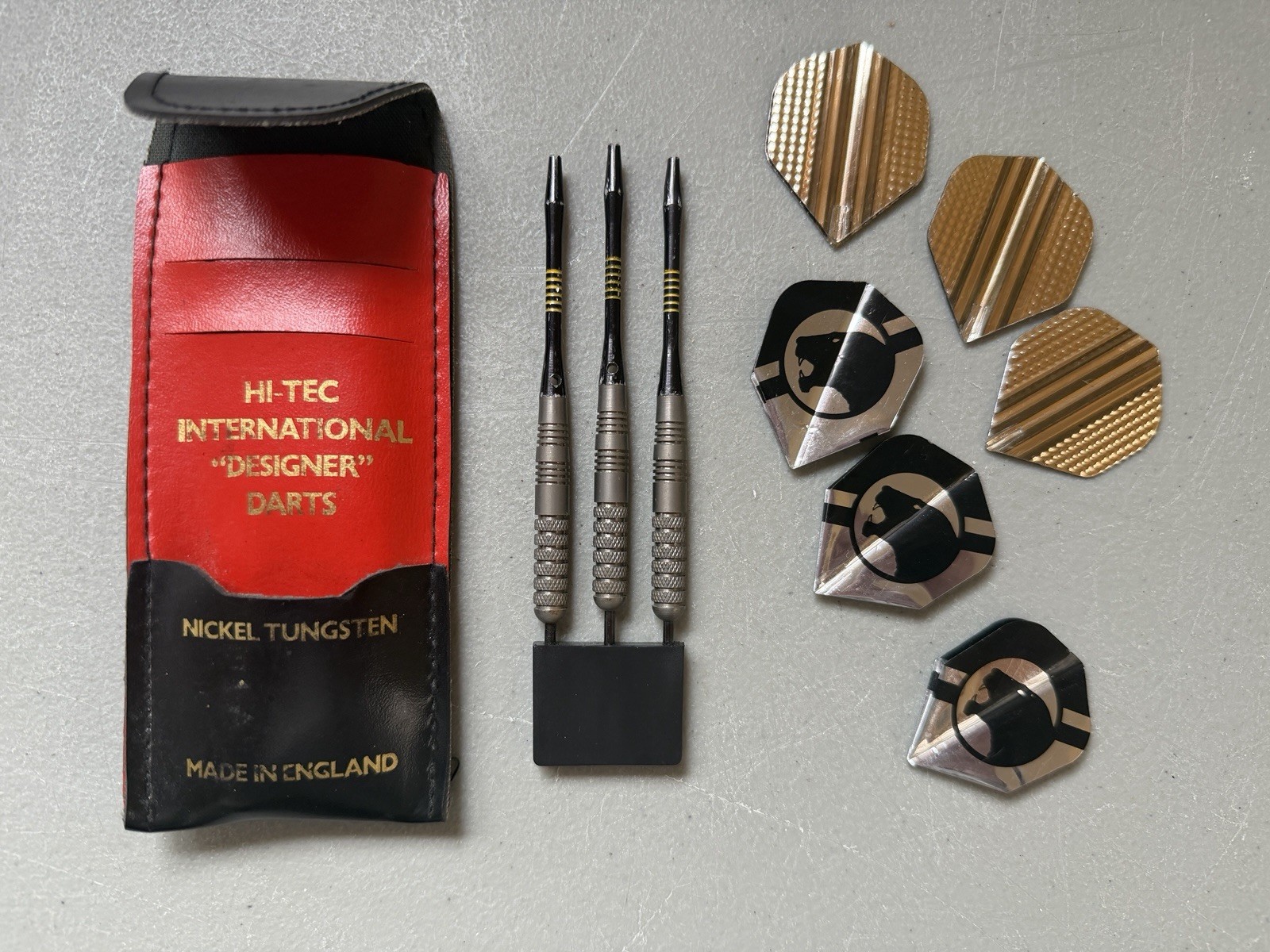 Vtg Hi-Tec International Designer Parts Nickel Tungsten Darts Made in England