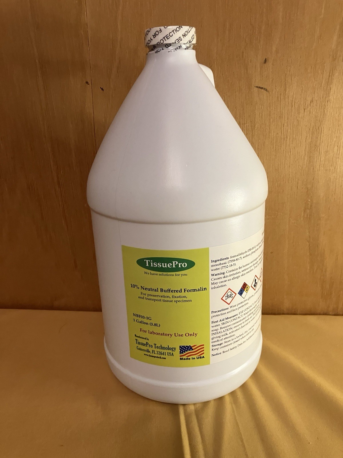 TissuePro 10% Neutral Buffered Formalin 1 Gallon (3.8 L) NBF03-1G