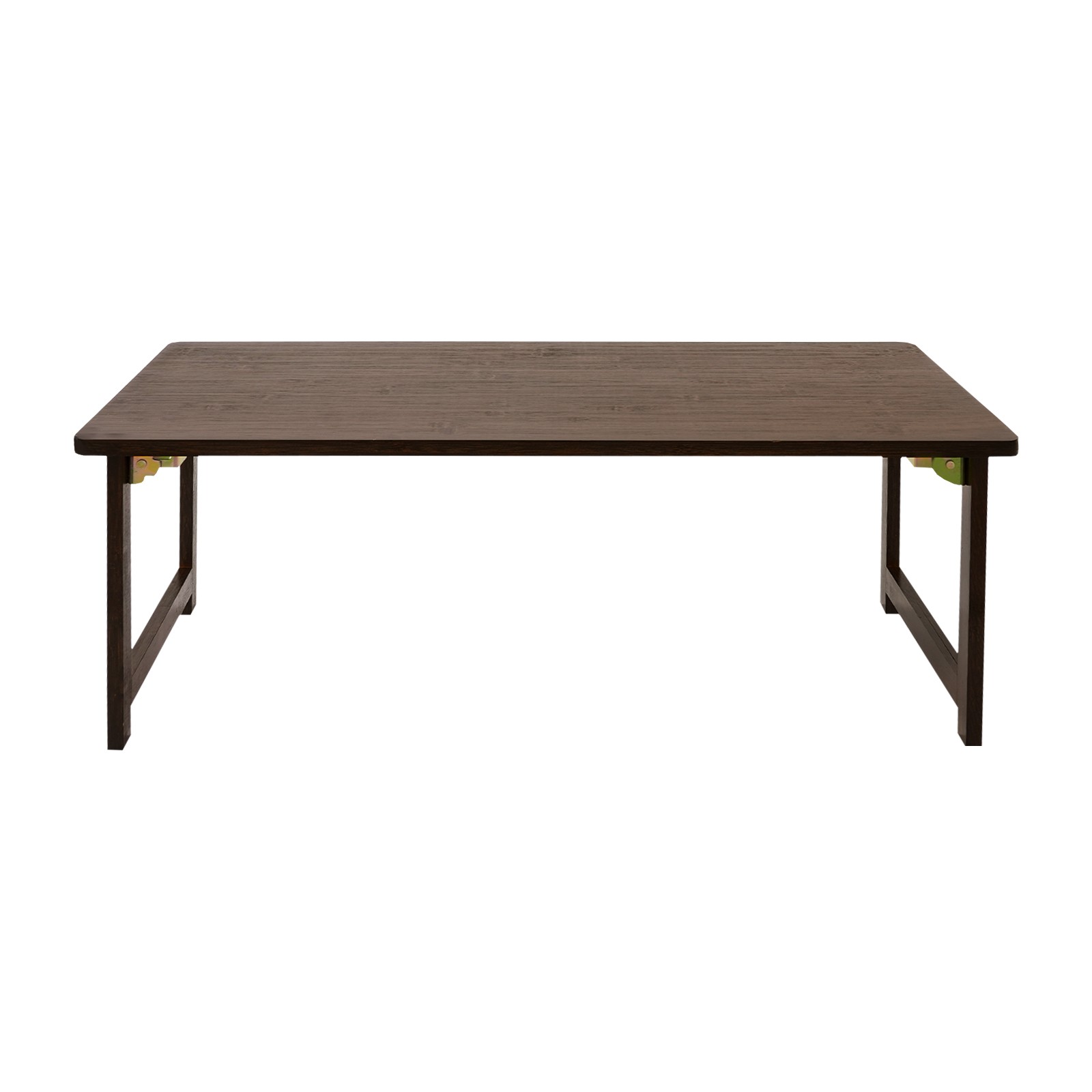 Folding Floor Table Foldable Coffee Table Sitting Dining Table Walnut Color NEW