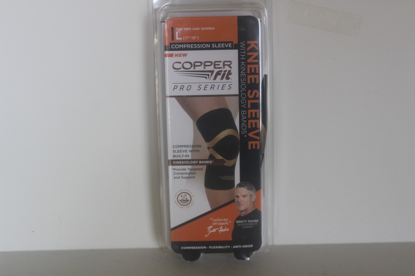 Copper Fit Pro Series Knee Sleeve Black Large