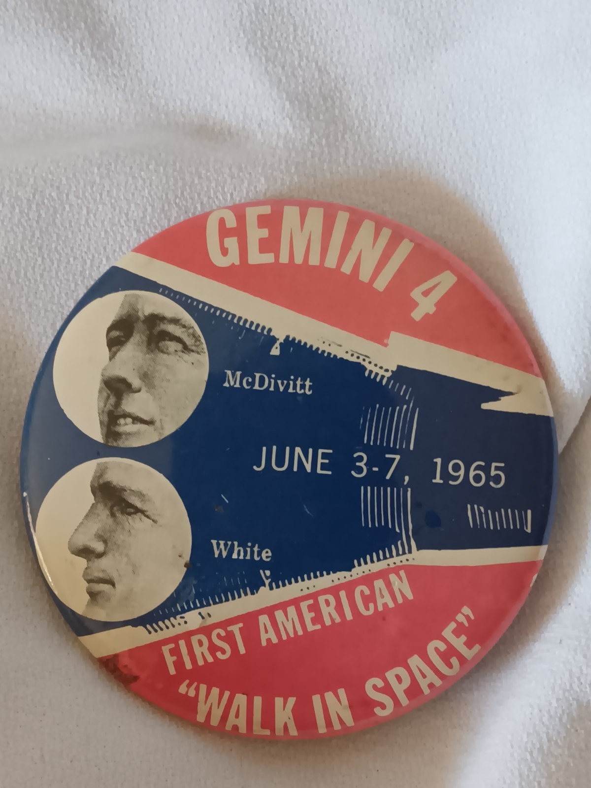 Vintage NASA Gemini 4 Space Pin 1960s