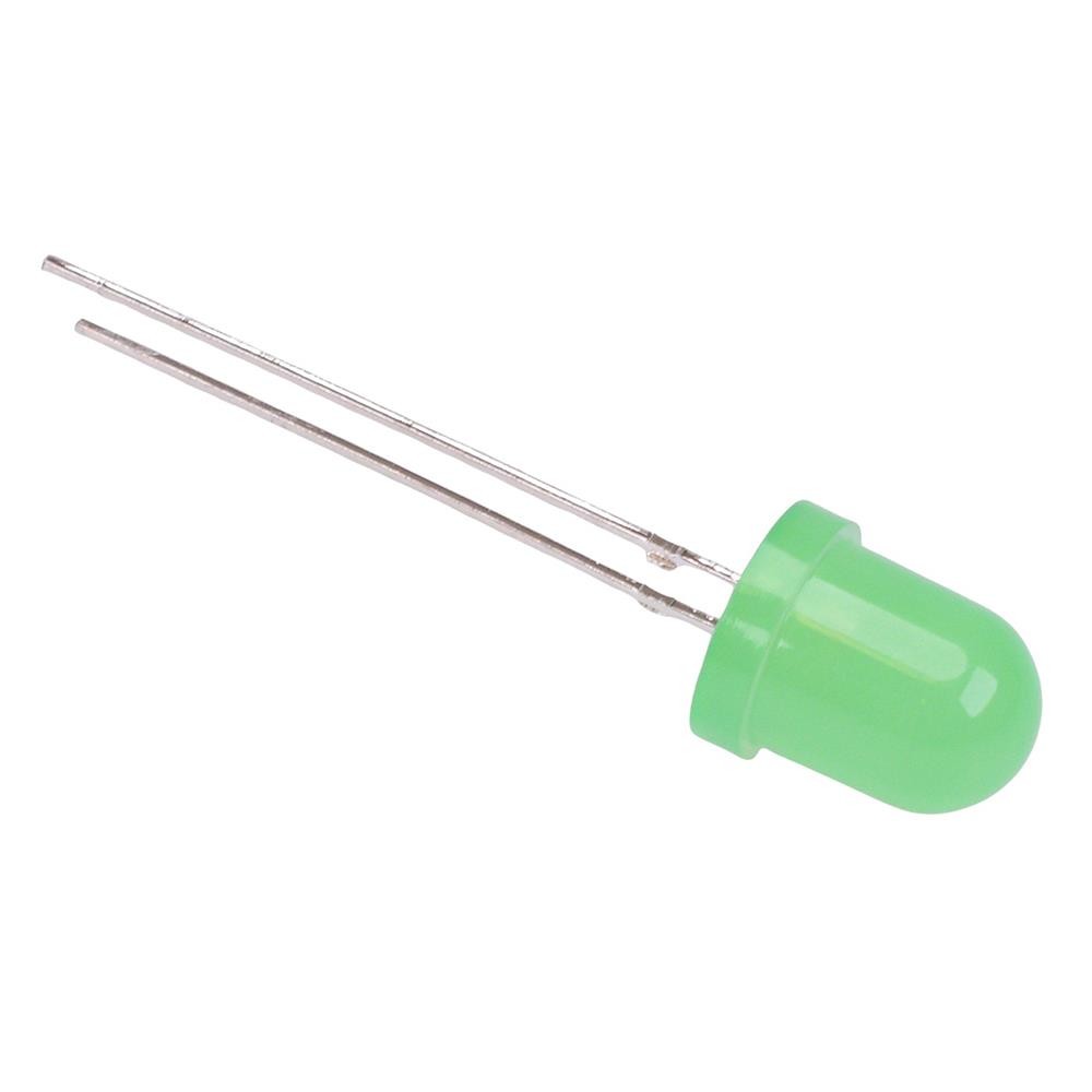 100 x Green 8mm LED Diffused Lens 5000mcd 60°