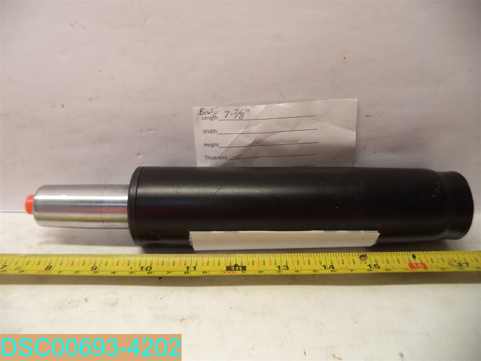 7-7/8" Body Replacement Office Chair Cylinder 2" ID W/1-3/4" Tapper