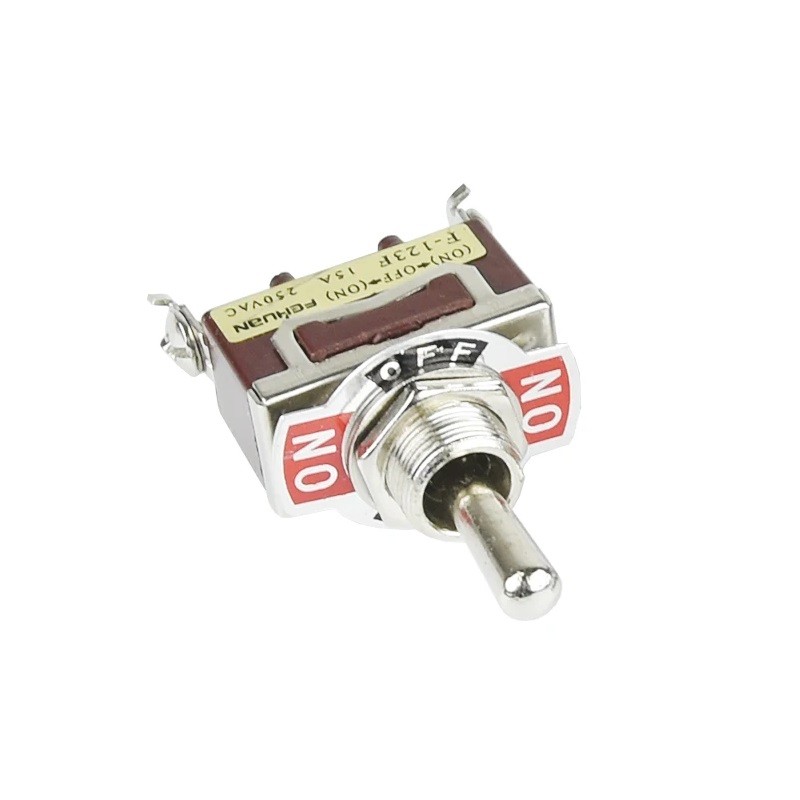 3-Pin ON-OFF-ON Toggle Switch Spring Back Car 12V DC Momentary Metal Automotive