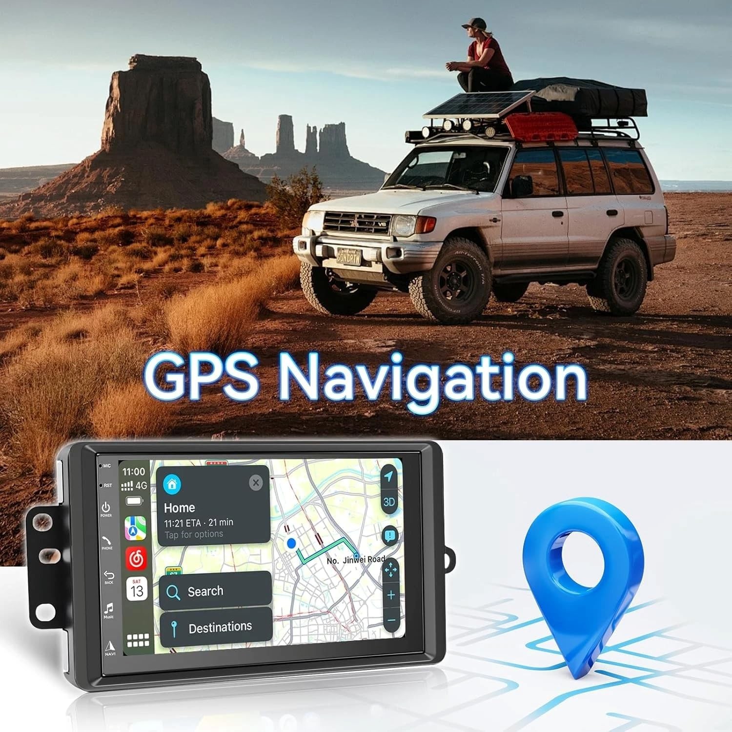 Android 13 7 Inch Car Stereo 4+64G with Carplay Android Auto GPS Bluetooth
