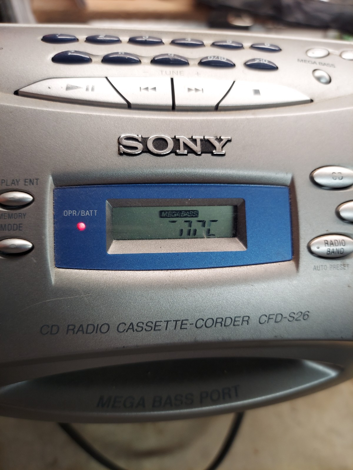 Sony CFD-S26 Jam Box CD Cassette AM/FM Radio Tested