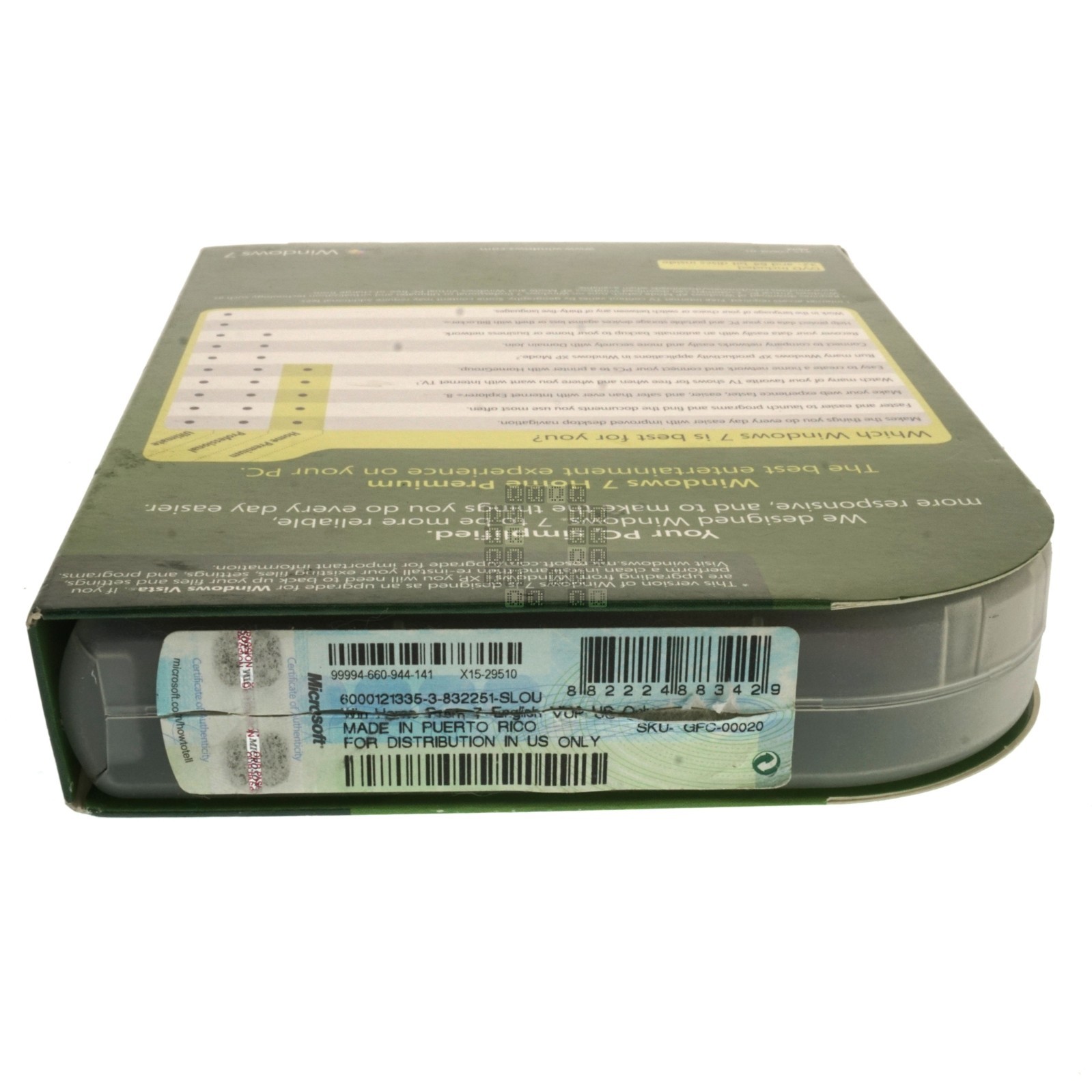 Microsoft GFC-00020 Windows 7 Home Premium Upgrade DVD, 32-Bit