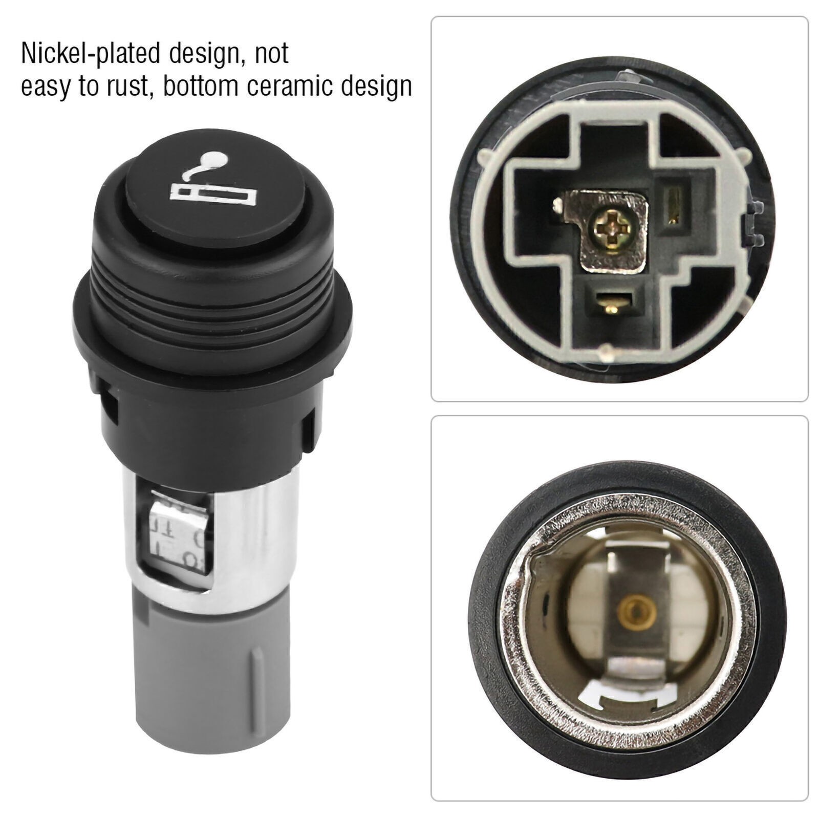 Complete 12V 120W Cigarette Lighter Power Plug Socket Outlet Assembly for Auto