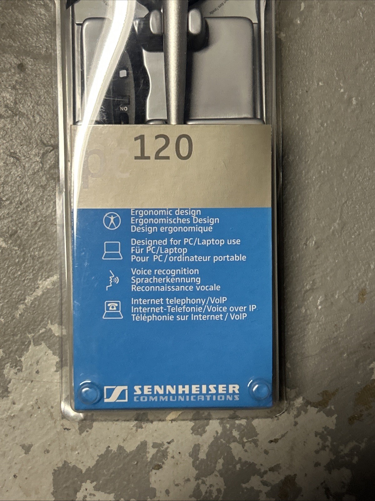 Sennheiser PC 120 single-ear headset BRAND NEW