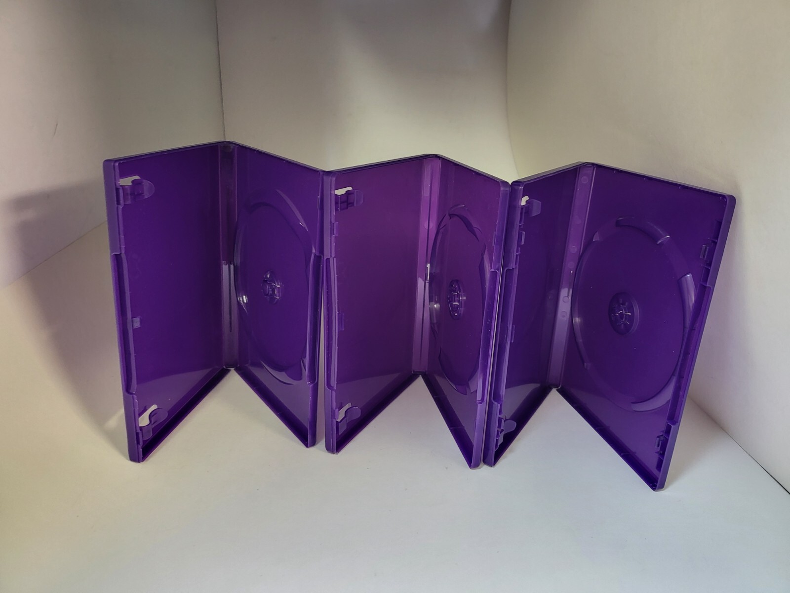 3 LOT  Official Original Microsoft XBOX 360 Purple Kinect Replacement Game Case