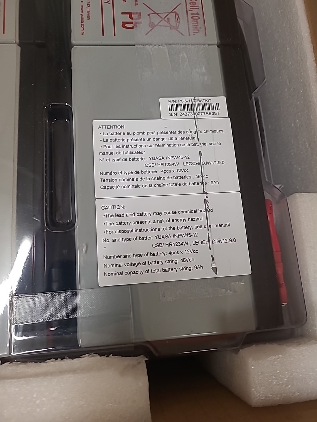 Vertiv PSI5 BATKIT Replacement Battery 1500BATKIT Liebert