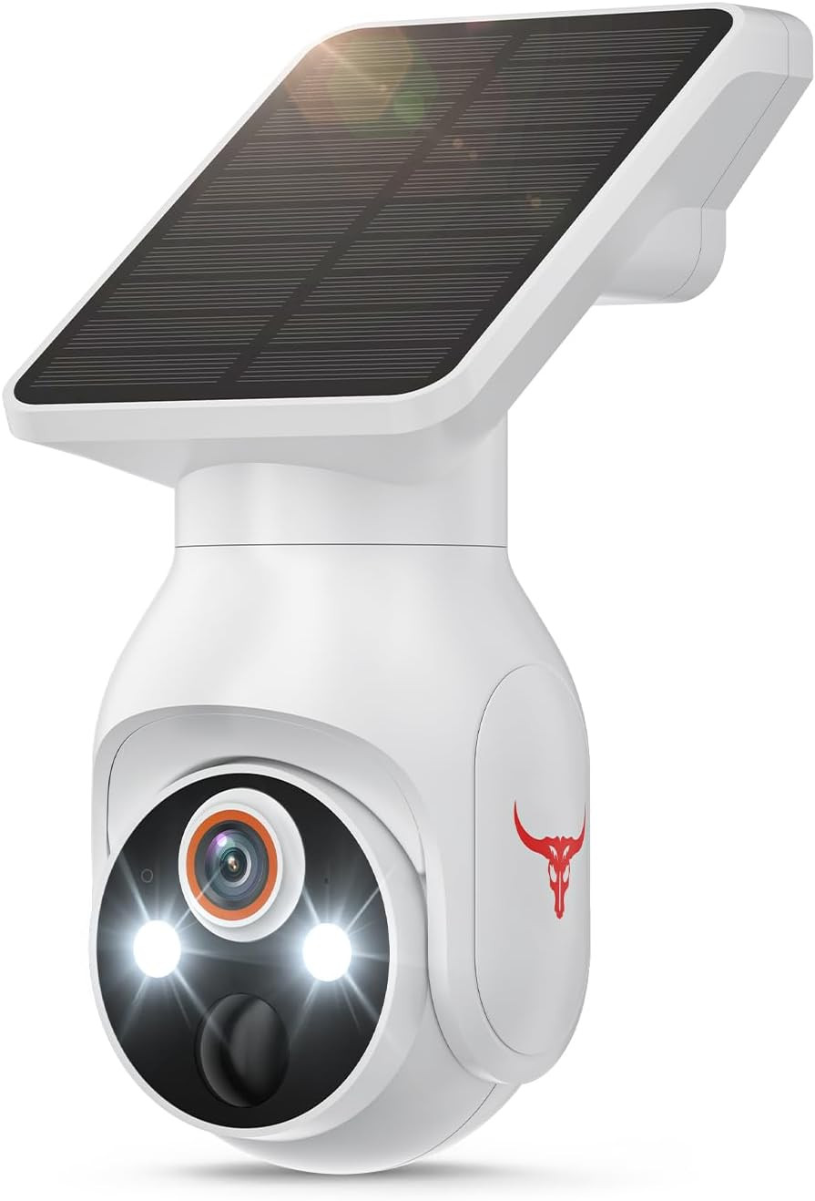Camara De Seguridad Solar HD Wifi Inalambrica Con Vision Nocturna Para Exterior
