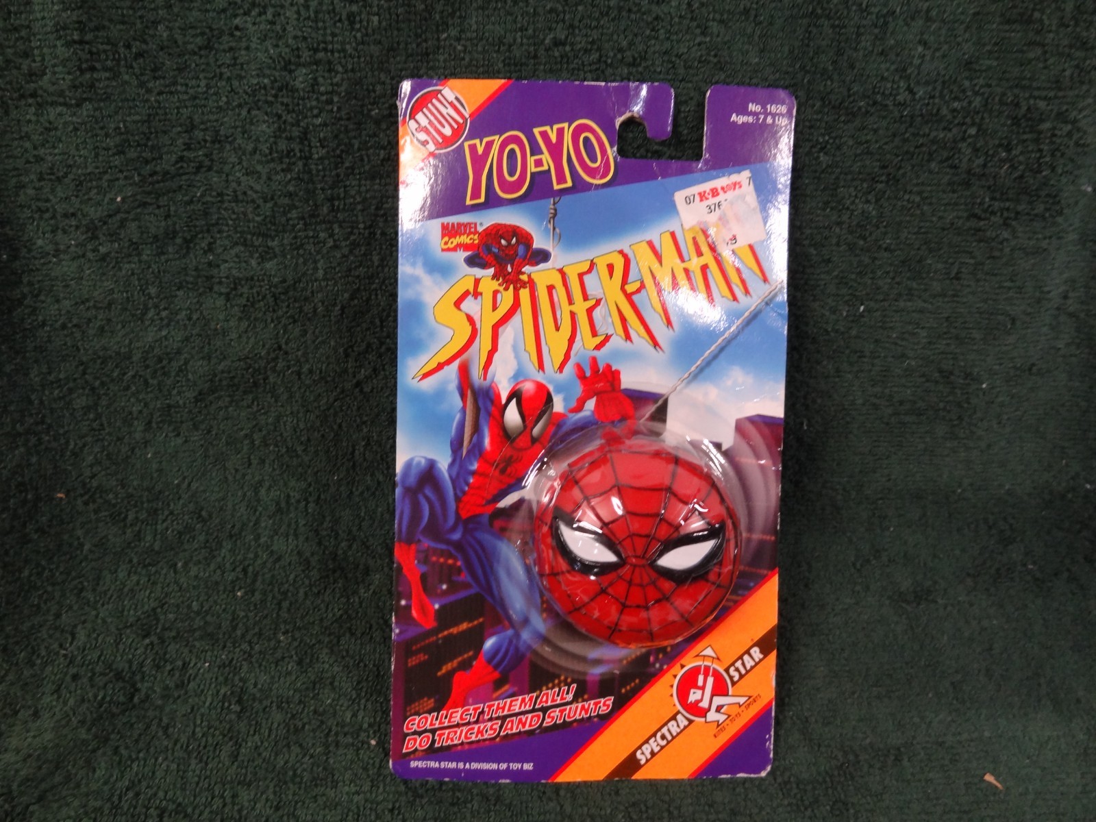Vintage 1996 New Sealed NIB Spider-Man Stunt Yo-Yo Spectra Star Toy Biz 1626