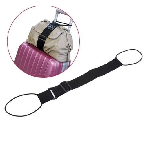 Adjustable Elastic Luggage Strap Baggage Suitcase Travel Security Carry‑On Belt.