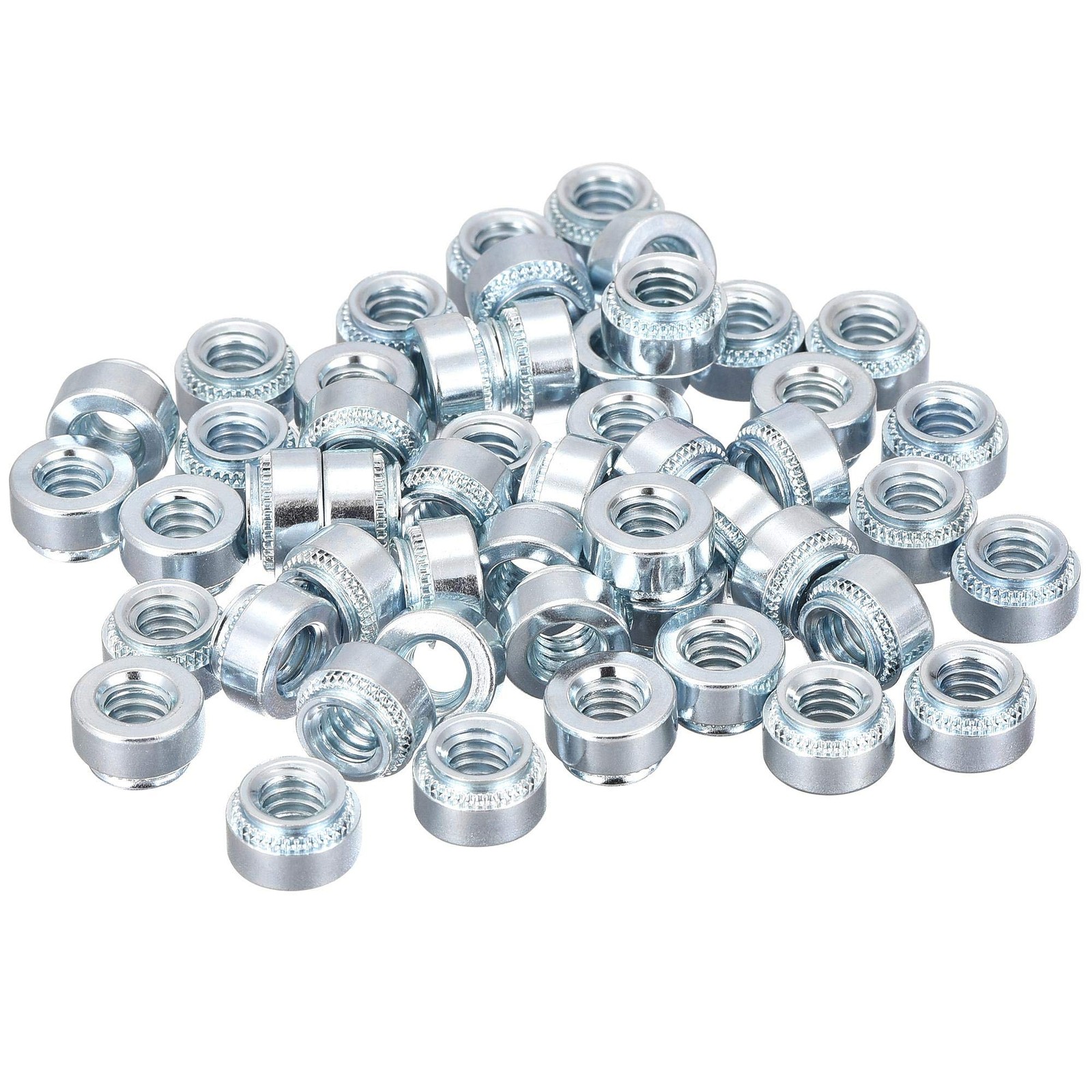 uxcell Self -Clinching Nuts1/4-20 x 0.22-Inch Carbon Steel with Zinc Plating ...