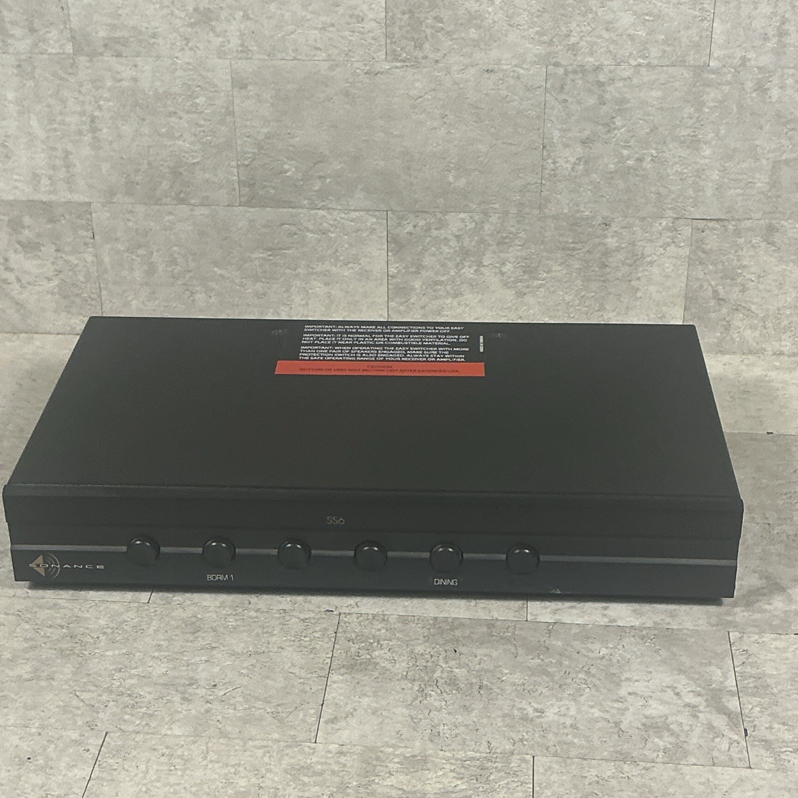 Sonance - SS6 - 6-Pair Stereo Speaker Selector, Excellent Condition, Pre Owned