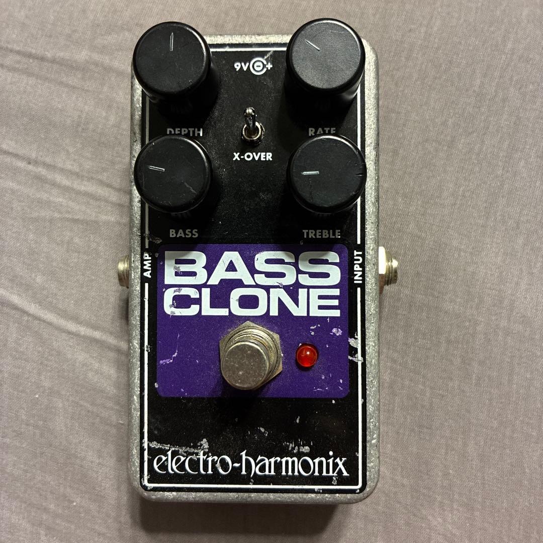 Electro-Harmonix BASS Clone Chorus Effects Pedal, with X-OVER Switch, Used