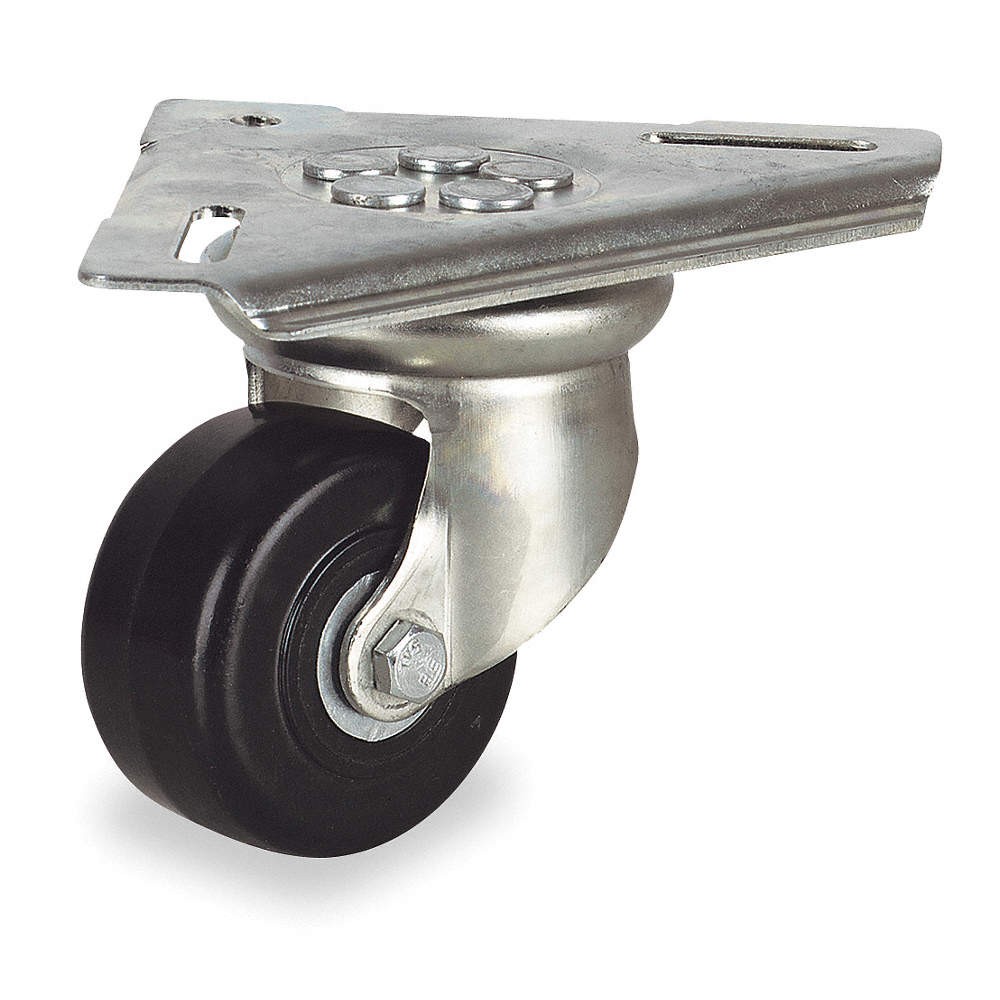GRAINGER APPROVED TS4 100 RP14 T19 Plate Caster,Swivel,Phenolic,5 1/2"H 5VF68