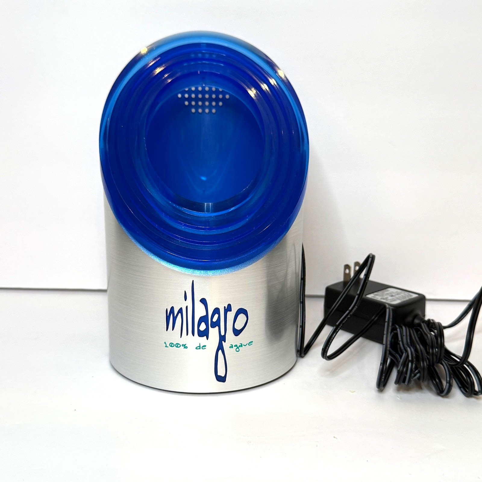 Milagro Tequila Light-Up Single Bottle Glorifier Display New in Box Bar Mancave